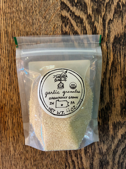 Organic Juniata Garlic Granules